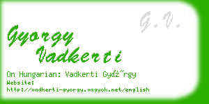 gyorgy vadkerti business card